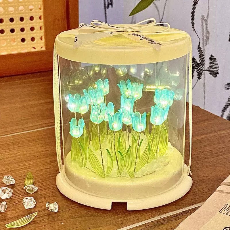 Decor Lighting Table Lamps - DIY Tulip Lamp Simulation Flower Sea