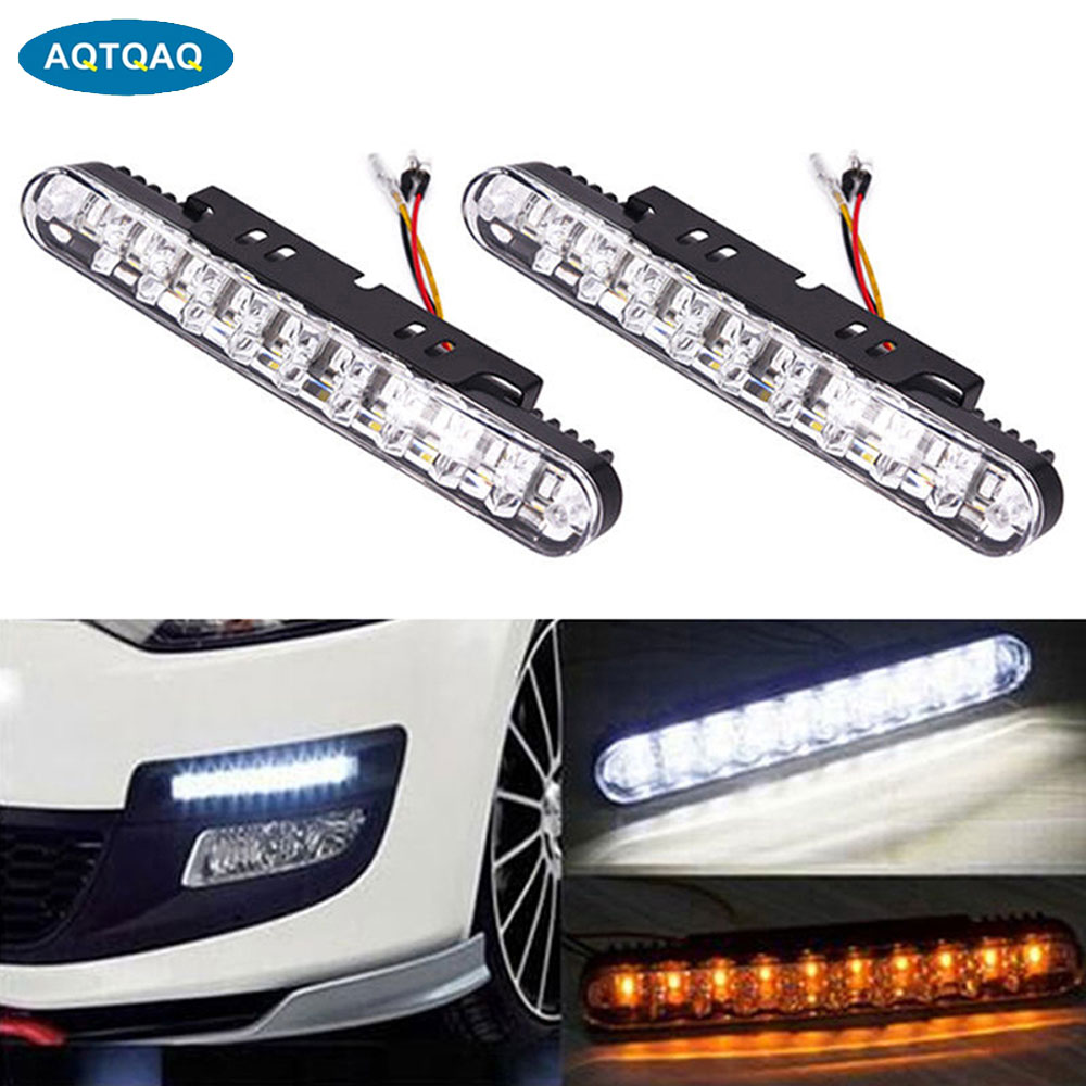 Ambient Led Strip - AQTQAQ 2Pcs/Set 12V Car 30 LED