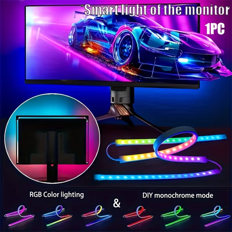 Ambient Led Strip - RGB Gaming Lights Strip Monitor Backlight