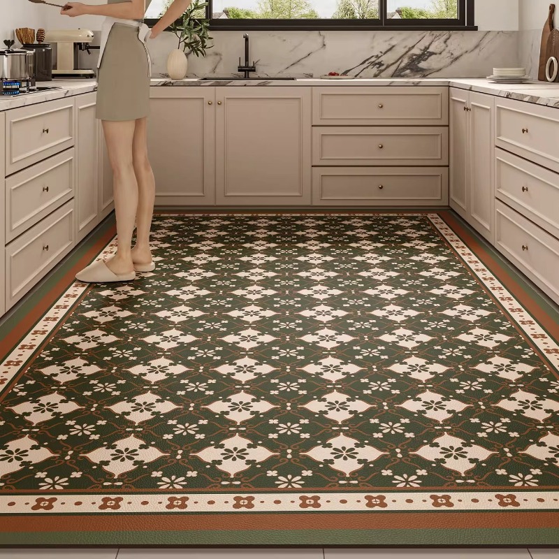 Decor Lighting Online - Light Luxury Printed Kitchen PVC Leather
