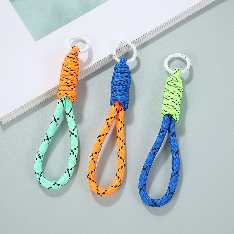 Decor Lighting Phone Number - New Two Color Phone Rope Keychain