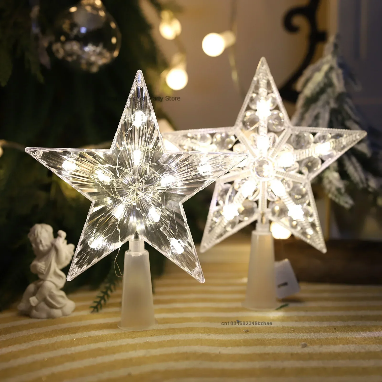15CM LED Christmas Tree Orname - Home Decor Lighting Tree ulasan dan harga