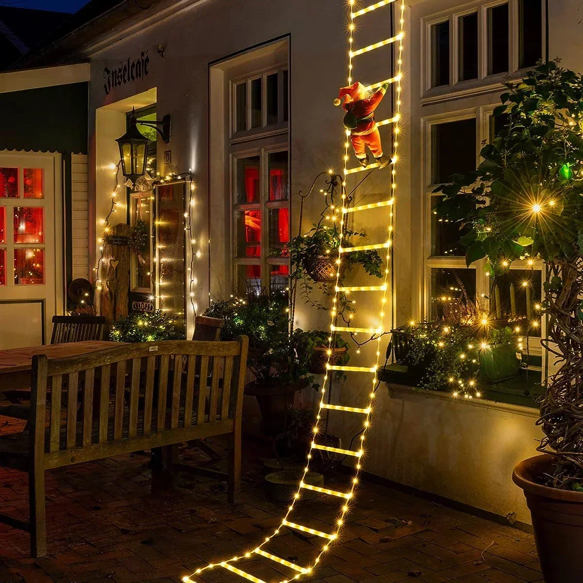 LED Ladder Light for Santa Cla - Home Decor Lighting Tree ulasan dan harga