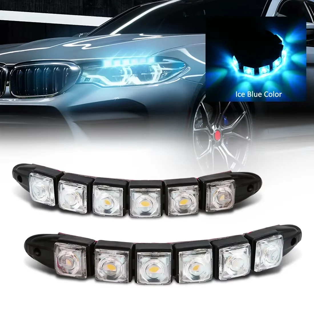 2PCS LED Waterproof DRL Light  - Ambient Led Strip ulasan dan harga