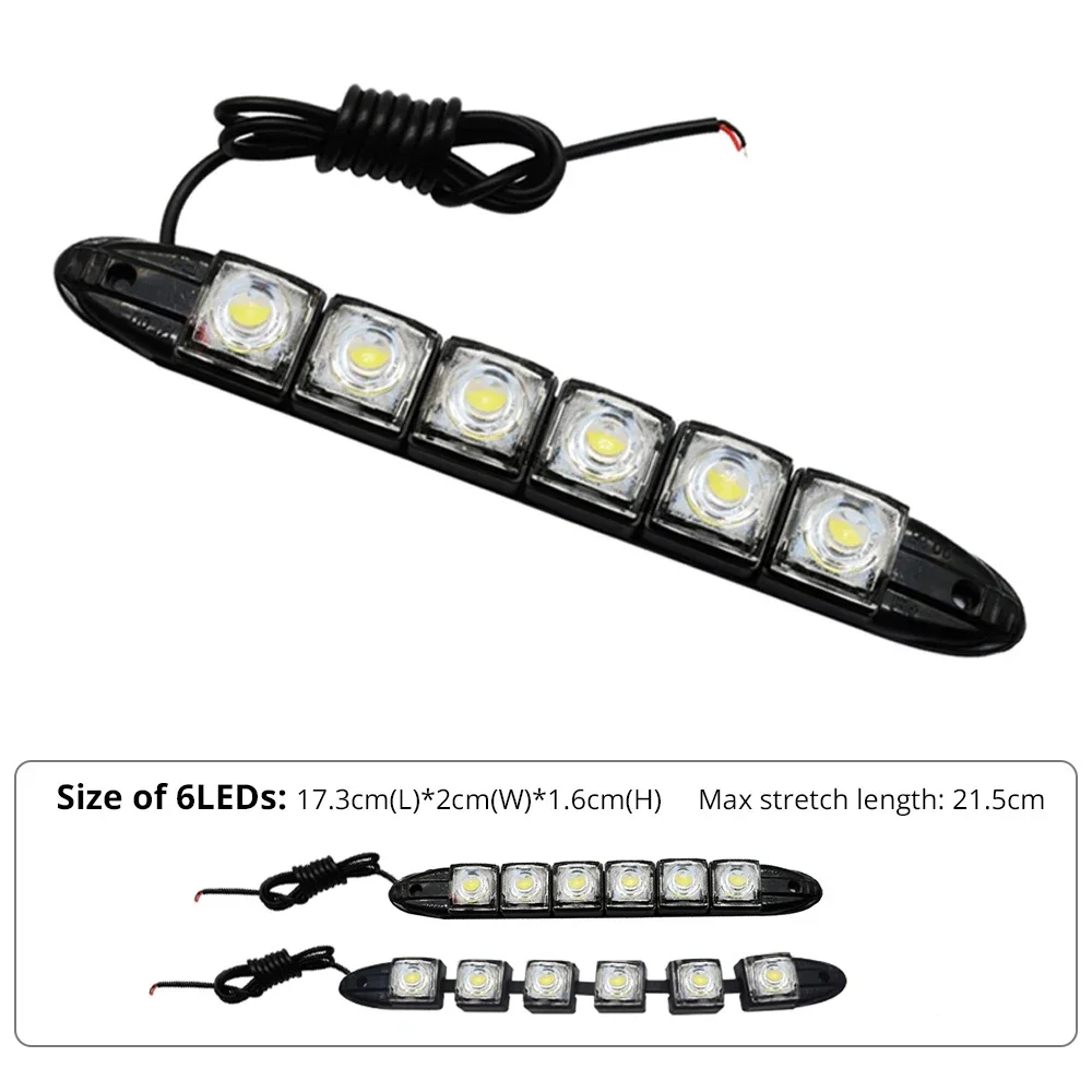 2PCS LED Waterproof DRL Light  - Ambient Led Strip ulasan dan harga
