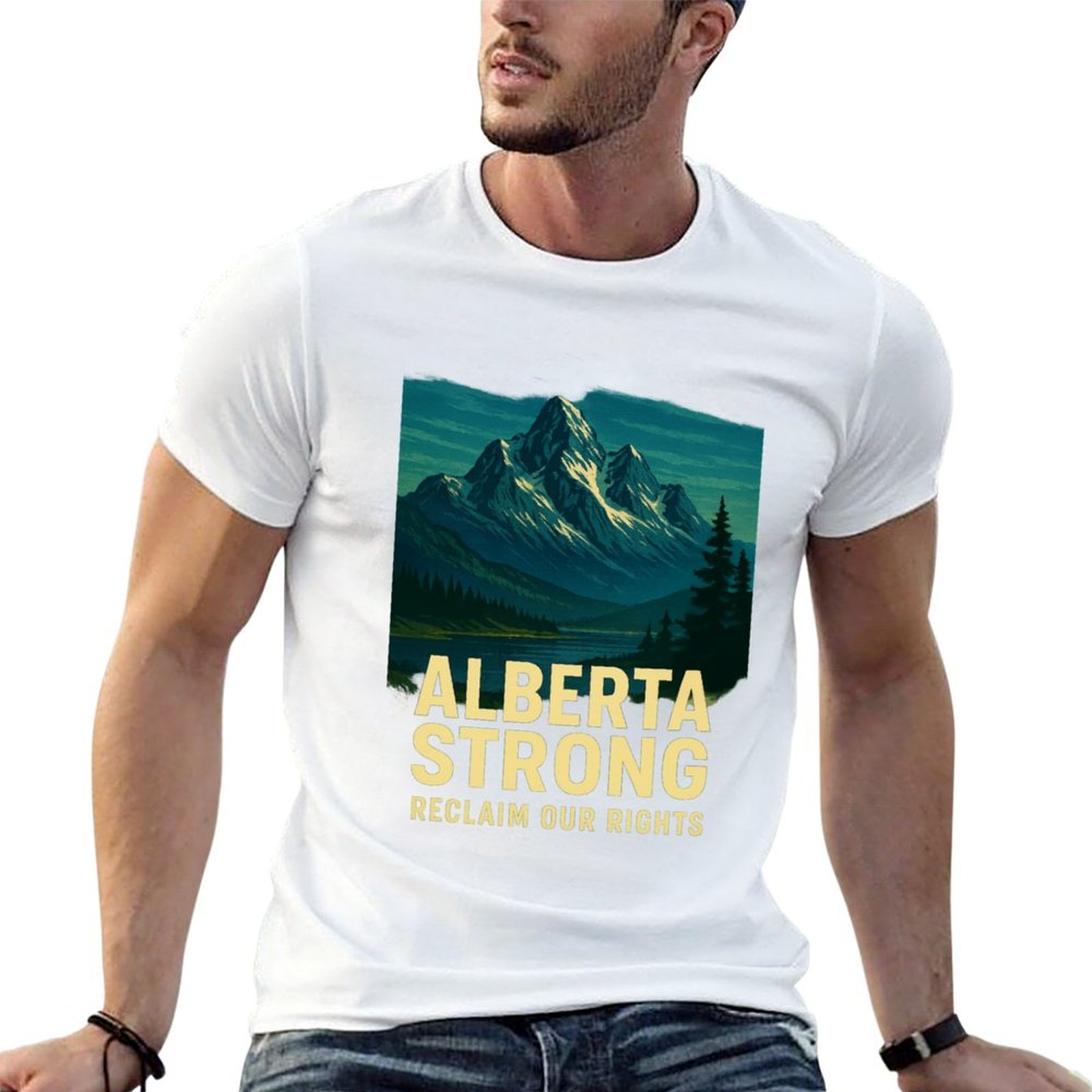 Alberta Strong T-Shirt Casual  - Alberta Lighting & Decor Reviews ulasan dan harga