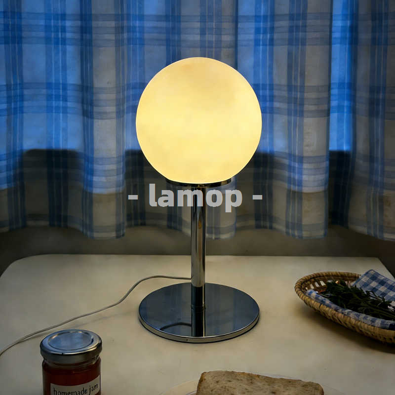 Milky White Solid Globe Chrome - Decor Lighting Lamps ulasan dan harga