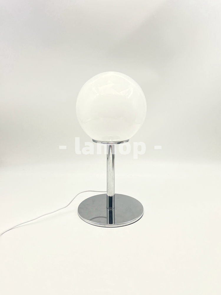Milky White Solid Globe Chrome - Decor Lighting Lamps ulasan dan harga