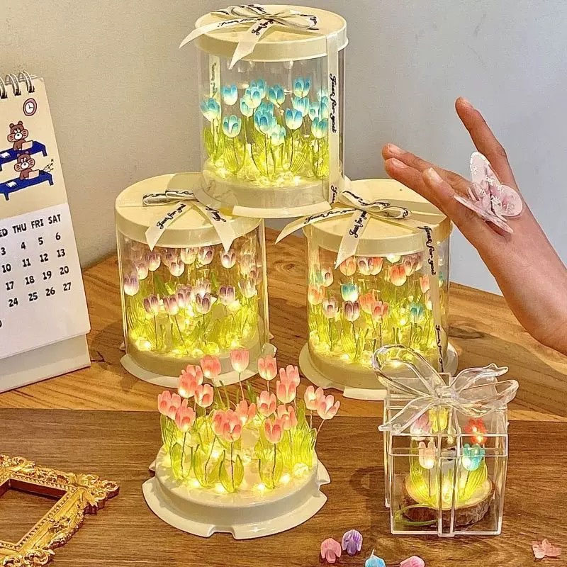DIY Tulip Lamp Simulation Flow - Decor Lighting Table Lamps ulasan dan harga