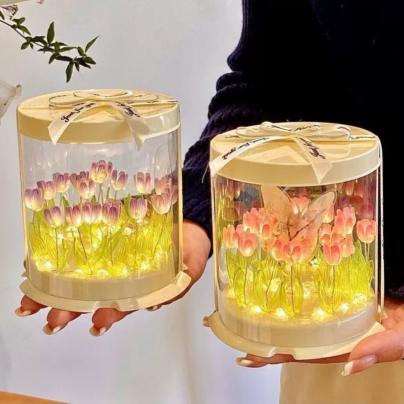 DIY Tulip Lamp Simulation Flow - Decor Lighting Table Lamps ulasan dan harga