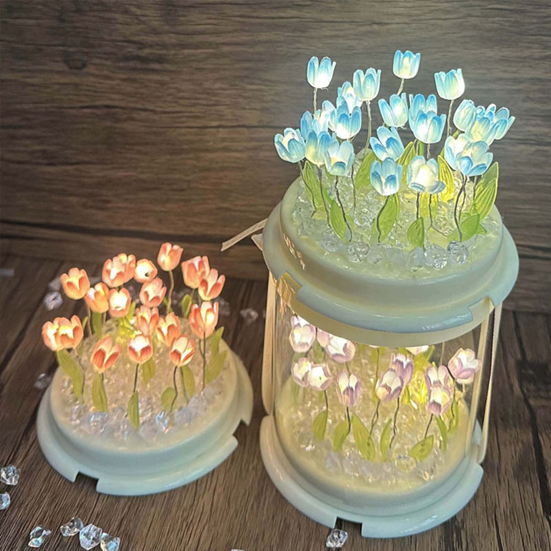 DIY Tulip Lamp Simulation Flow - Decor Lighting Table Lamps ulasan dan harga