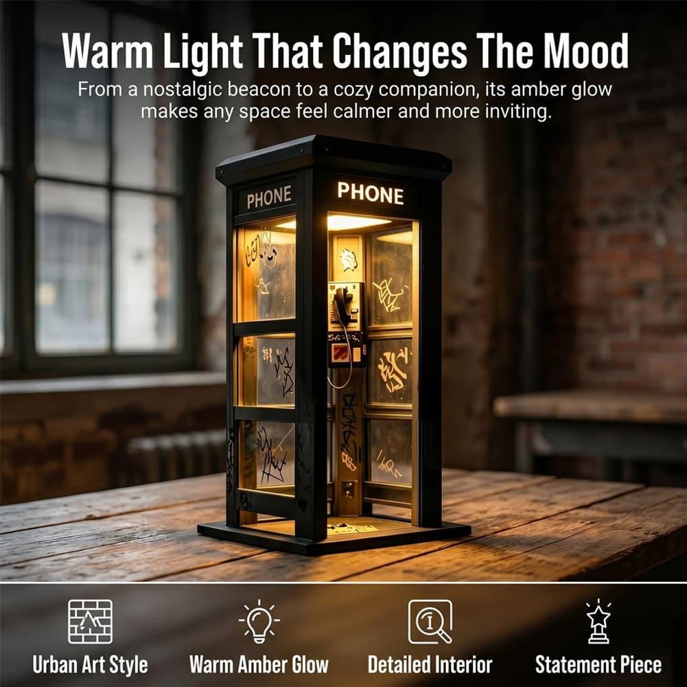 Retro Graffiti Phone Booth Tab - Decor Lighting Lamps ulasan dan harga