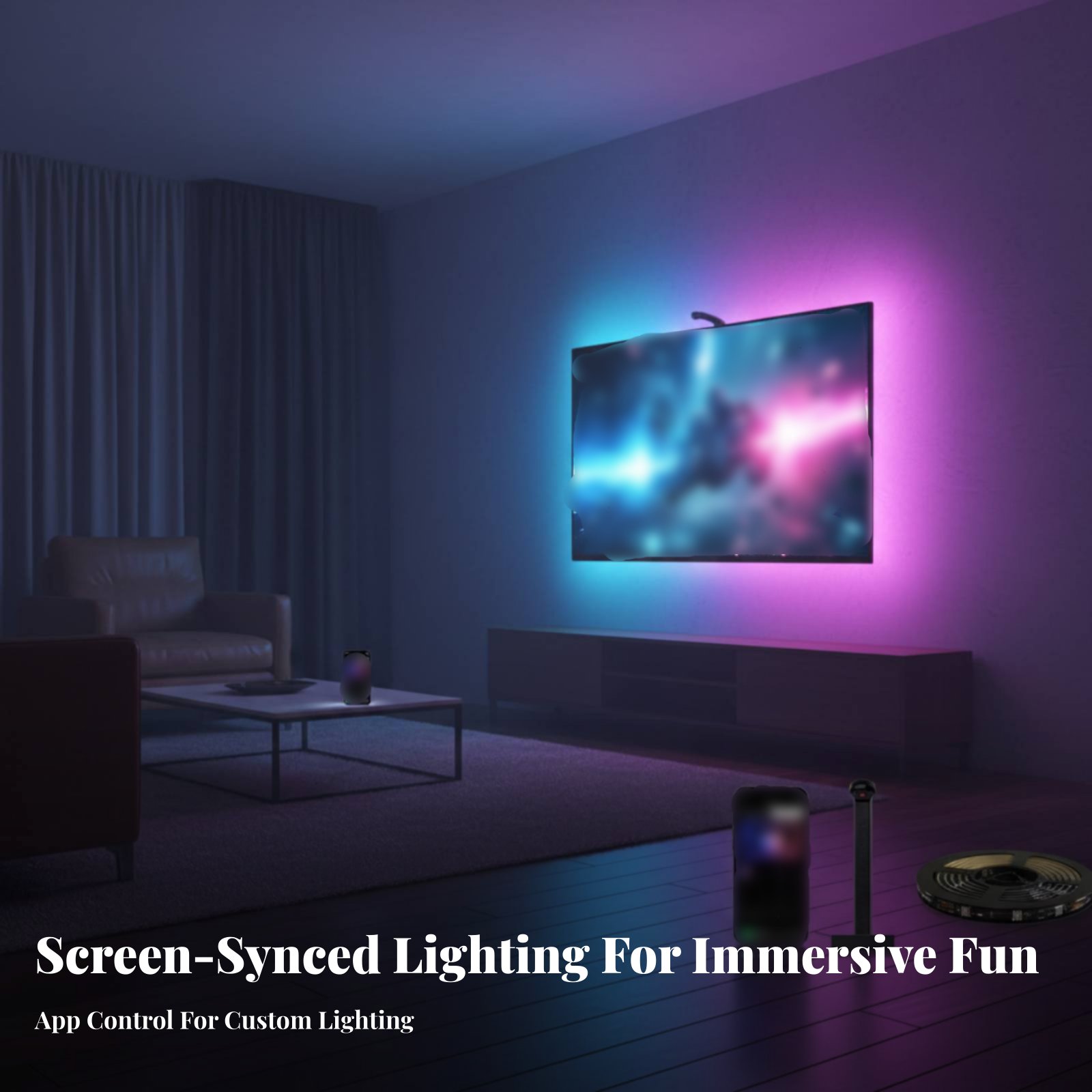 Screen Sync Lighting Strip Str - Ambient Led Strip ulasan dan harga