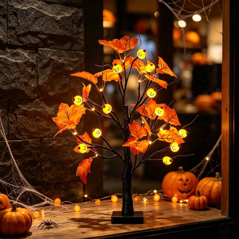 Autumn Maple Tree Decor Harves - Home Decor Lighting Tree ulasan dan harga
