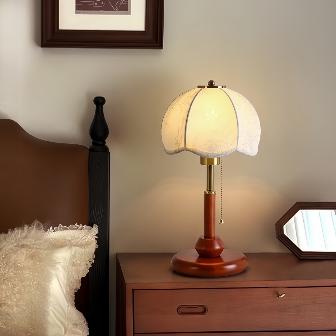 Vintage Scalloped Dome Table L - Decor Lighting Lamps ulasan dan harga