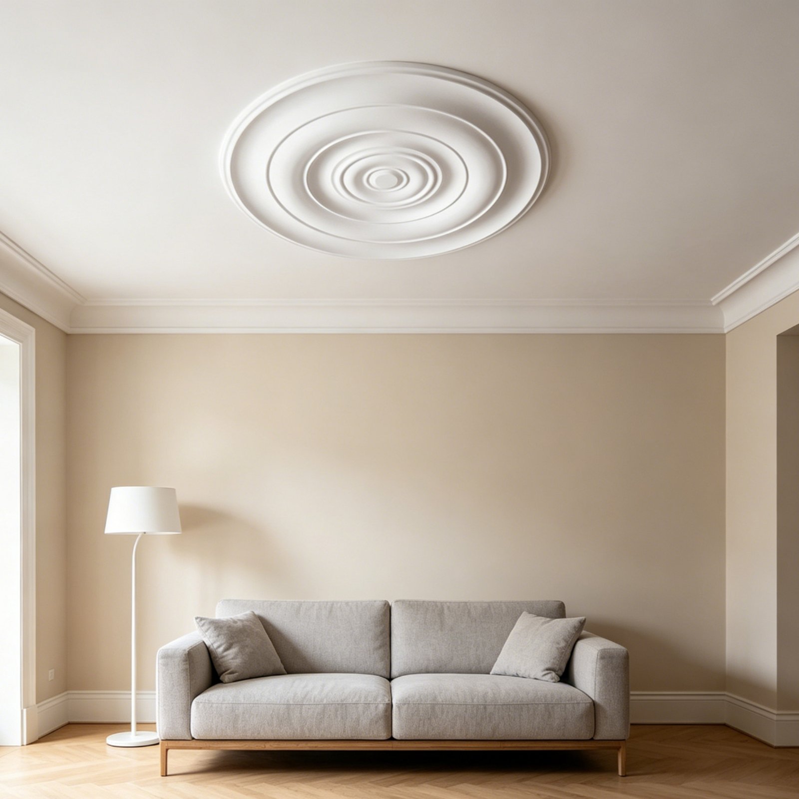 Round Ceiling Medallion Europe - Lighting Decorative ulasan dan harga