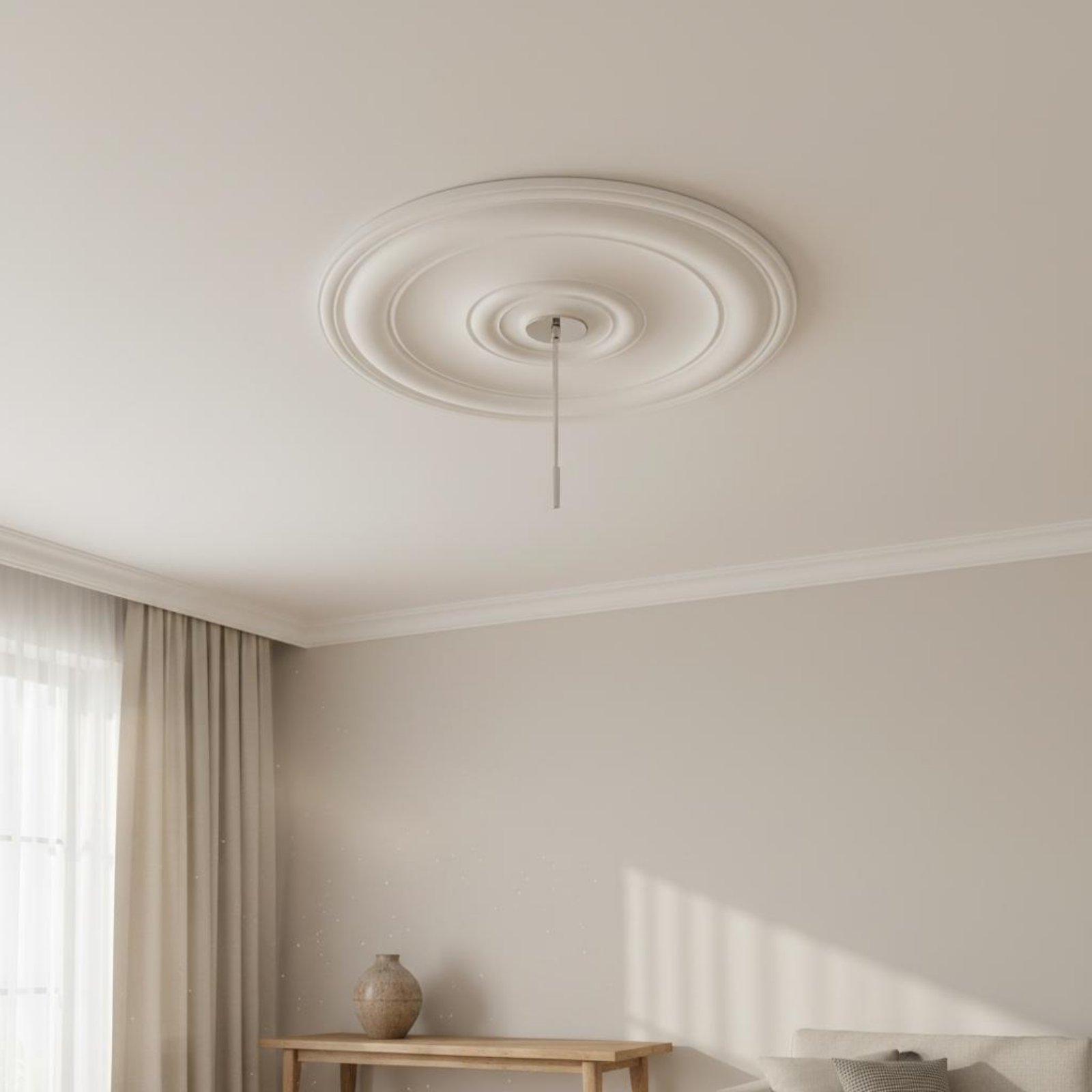 Round Ceiling Medallion Europe - Lighting Decorative ulasan dan harga