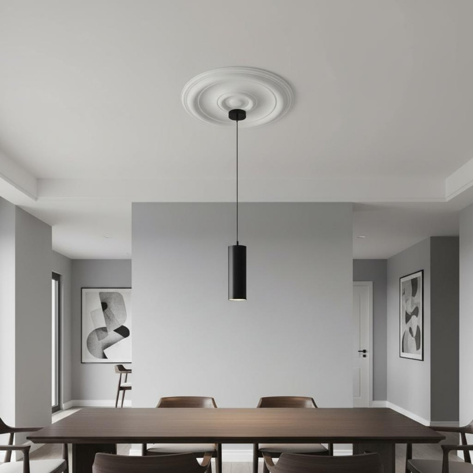 Round Ceiling Medallion Europe - Lighting Decorative ulasan dan harga