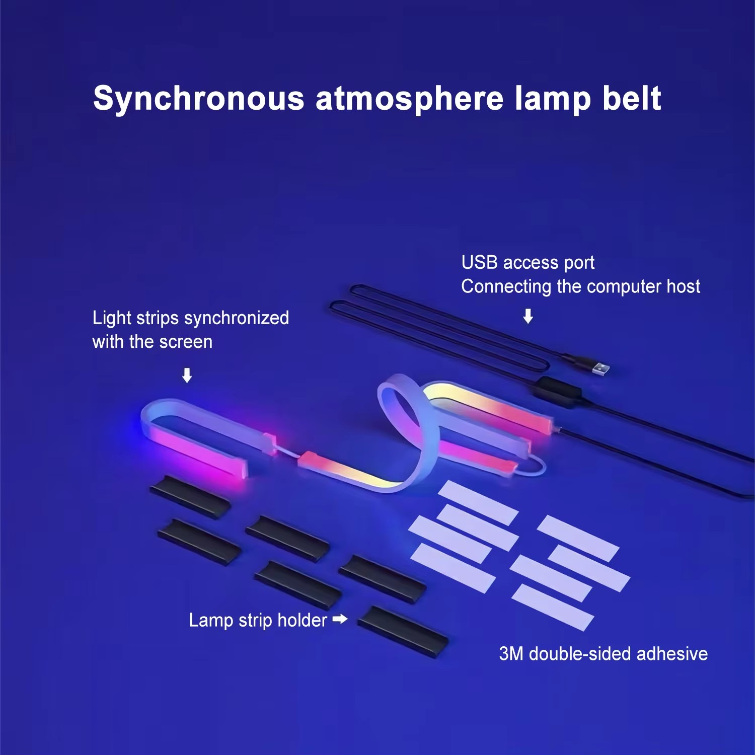 RGB Gaming Lights Strip Monito - Ambient Led Strip ulasan dan harga