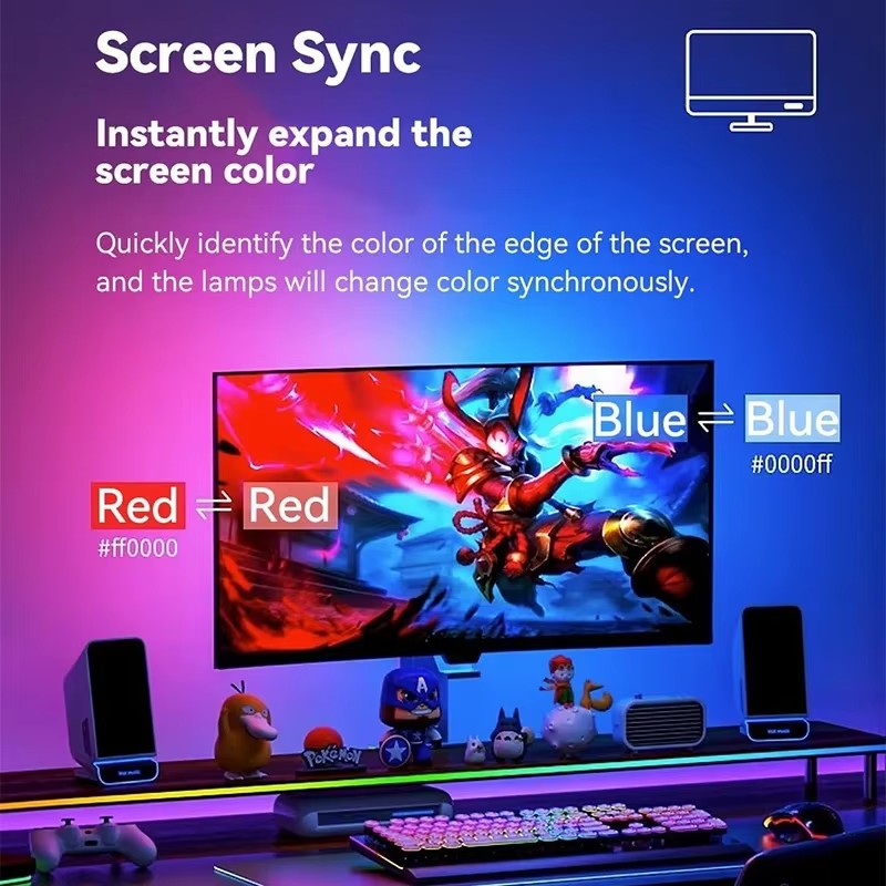 RGB Gaming Lights Strip Monito - Ambient Led Strip ulasan dan harga