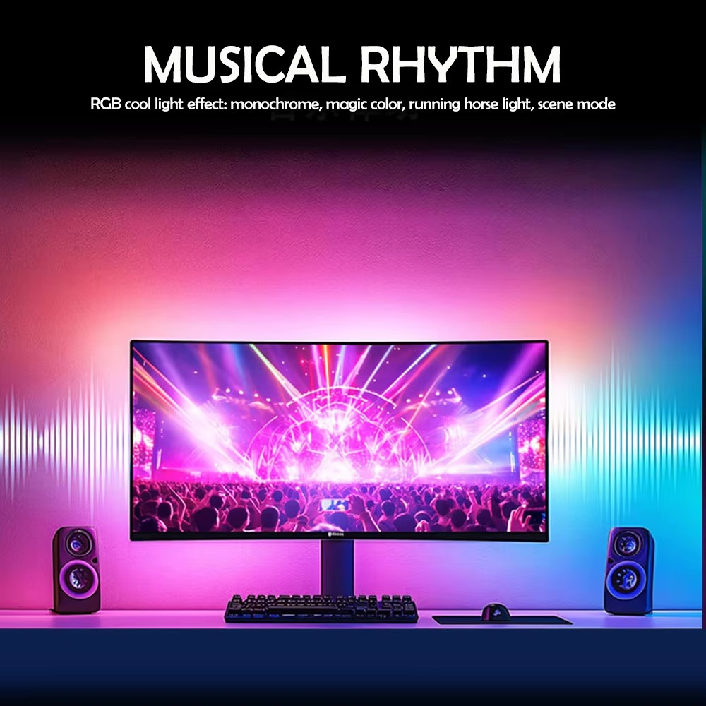 RGB Gaming Lights Strip Monito - Ambient Led Strip ulasan dan harga