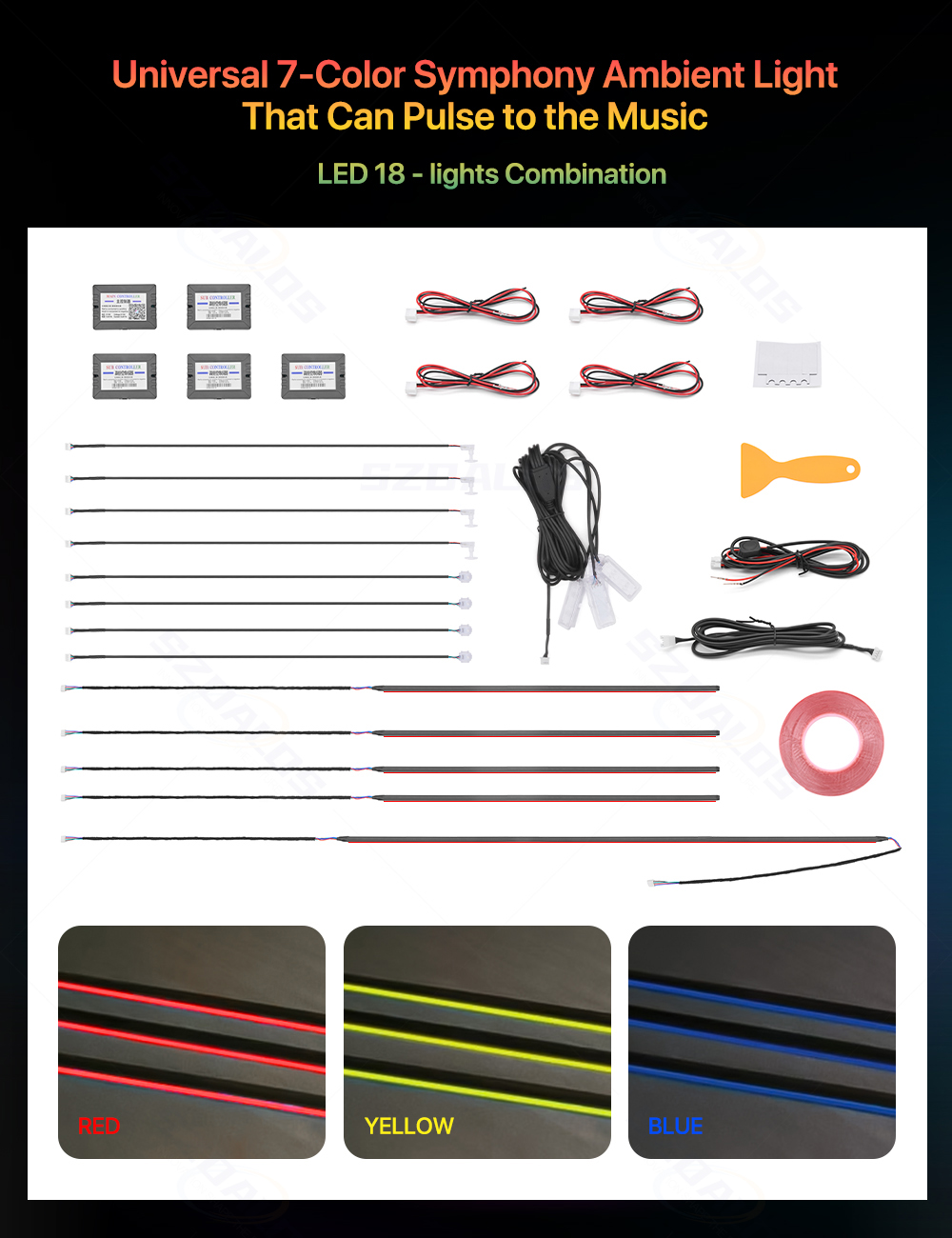 Hot Selling Car Ambient Light  - Ambient Led Strip ulasan dan harga