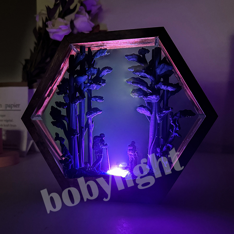 Hiker Figure Table Resin Lamp  - Decor Lighting Table Lamps ulasan dan harga