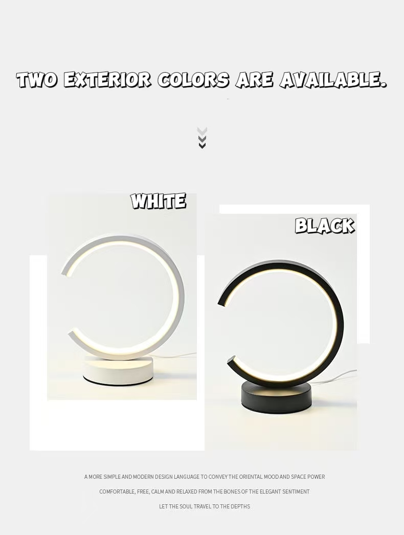 20CM LED Simple Circular Ring  - Decor Lighting Table Lamps ulasan dan harga