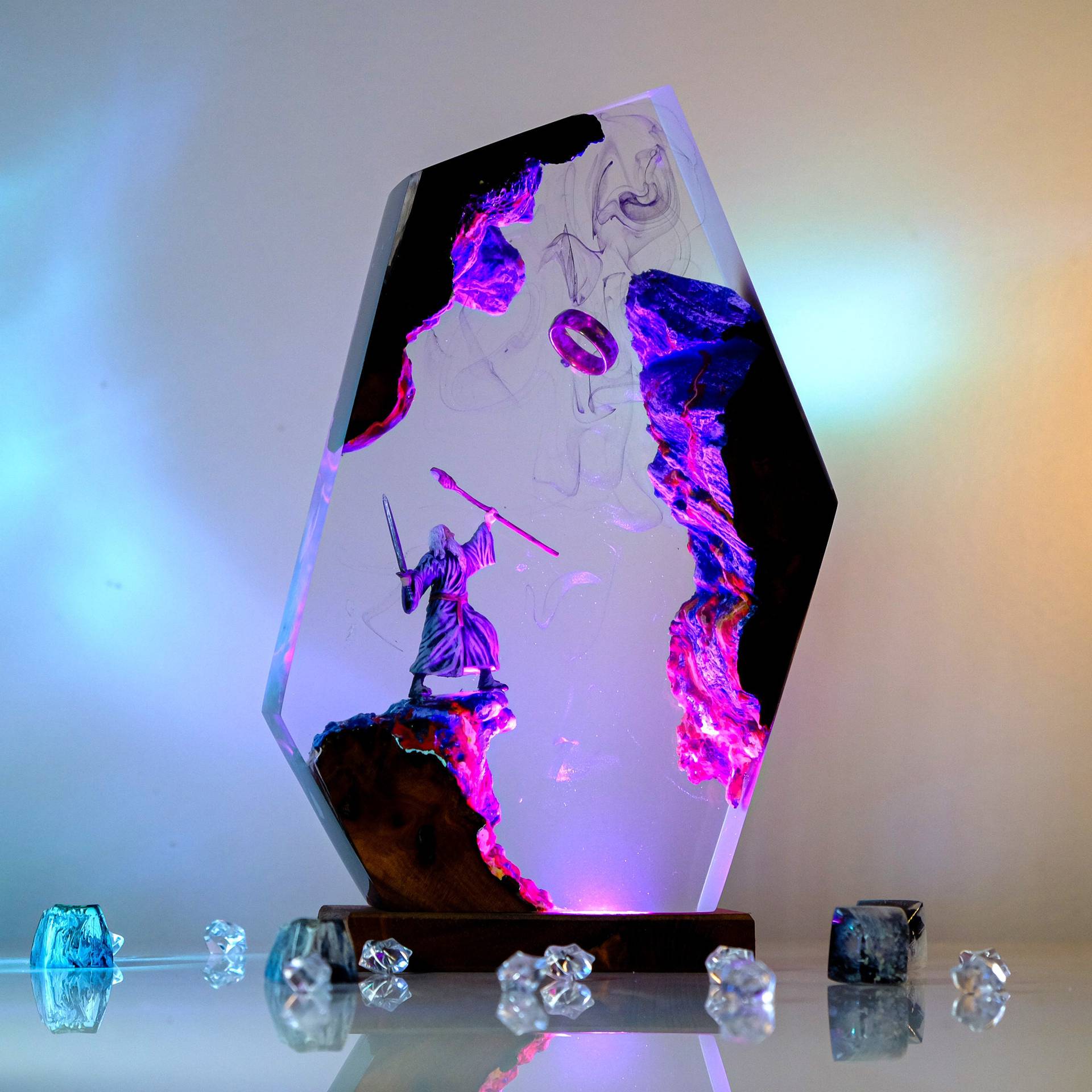 Movie Scence Figure Table Resi - Decor Lighting Table Lamps ulasan dan harga