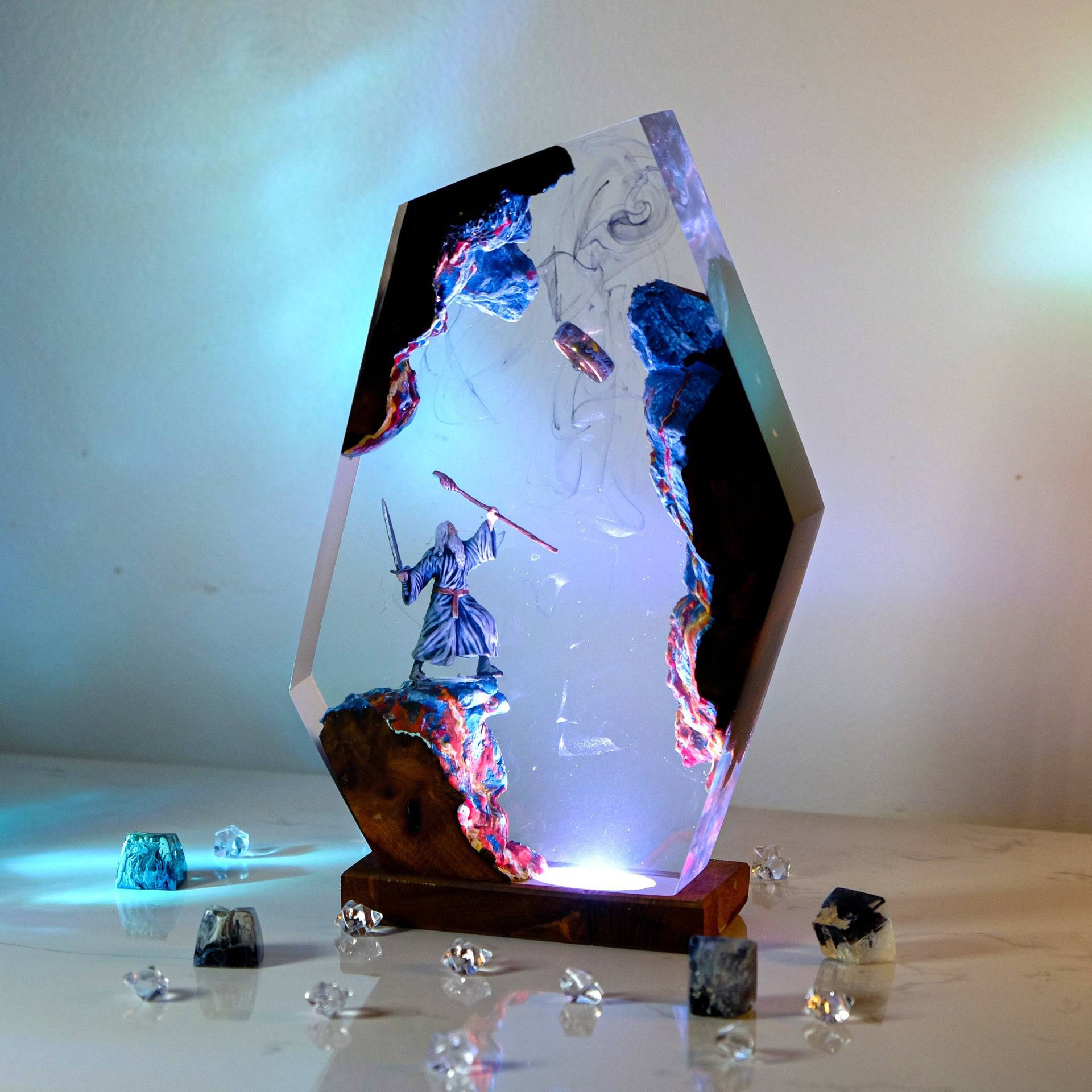 Movie Scence Figure Table Resi - Decor Lighting Table Lamps ulasan dan harga