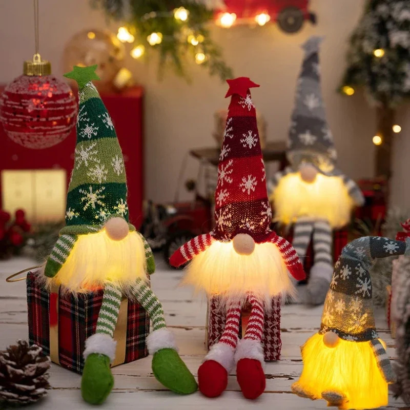 Christmas Faceless Doll Gnome  - Home Decor Lighting Tree ulasan dan harga