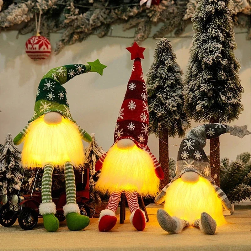Christmas Faceless Doll Gnome  - Home Decor Lighting Tree ulasan dan harga