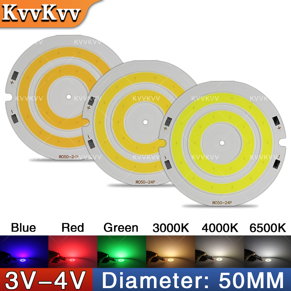 3V 4V Round COB LED Lamp Parts - Lighting Decor House ulasan dan harga