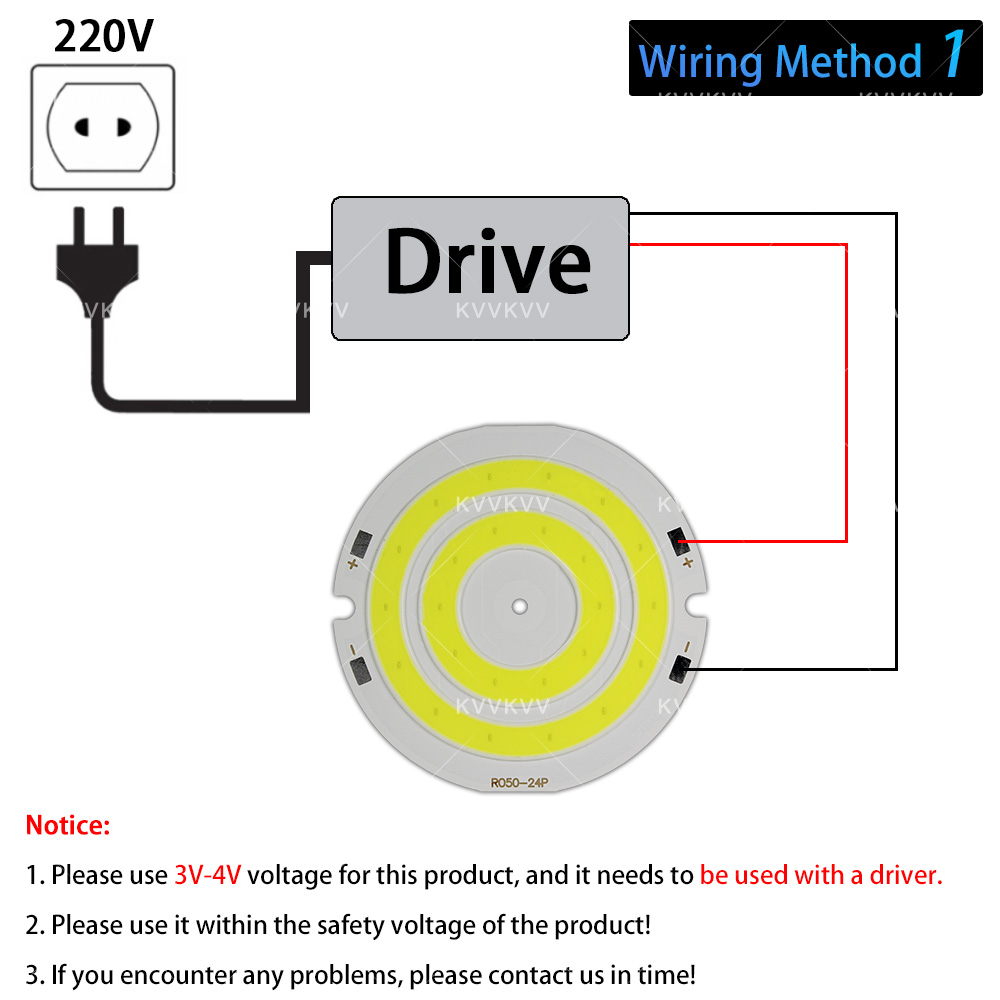 3V 4V Round COB LED Lamp Parts - Lighting Decor House ulasan dan harga