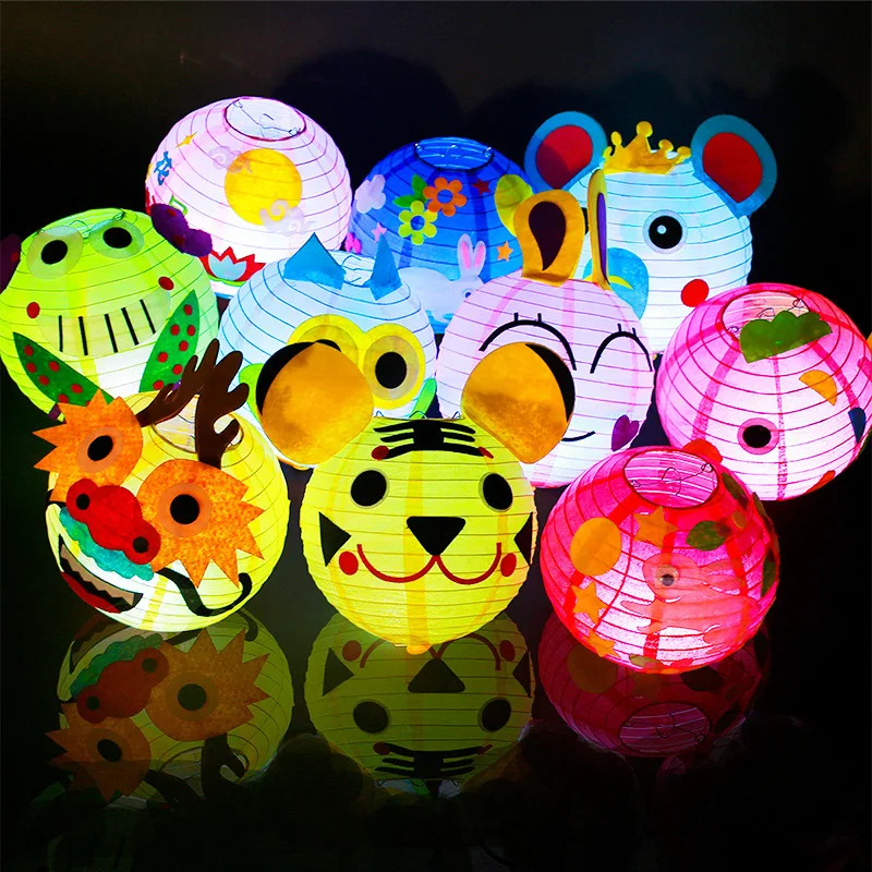12pcs Glow Paper Lantern with  - Lighting Decor House ulasan dan harga