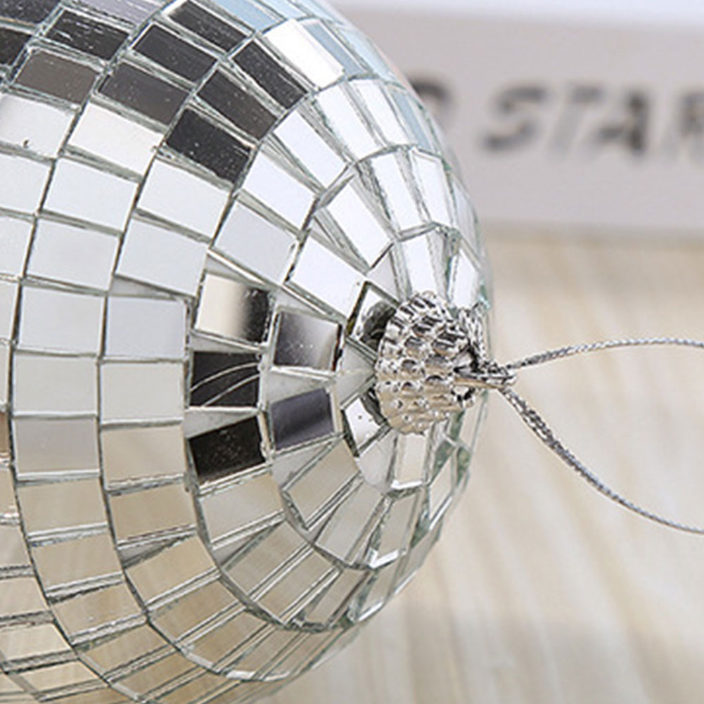 6pcs 4/6/10cm Mirror Disco Bal - Home Decor Lighting Tree ulasan dan harga
