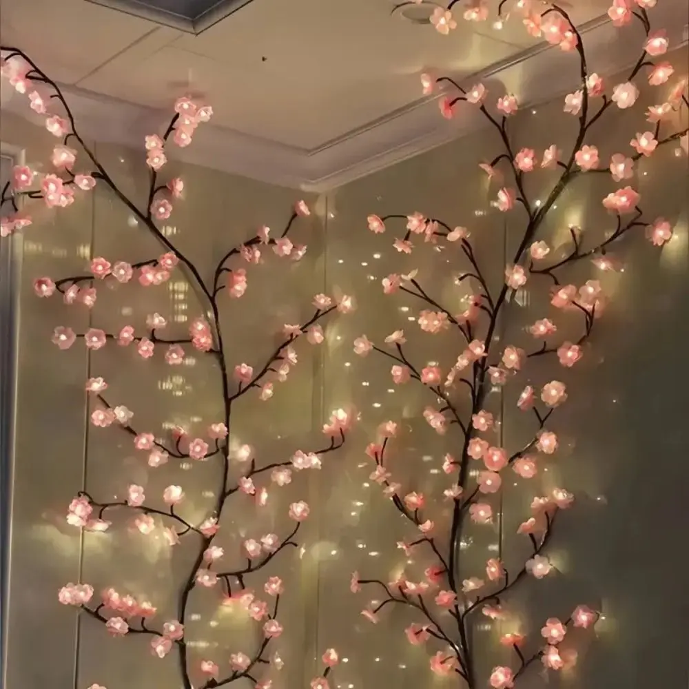 Cherry Blossom Willow Vine Twi - Home Decor Lighting Tree ulasan dan harga