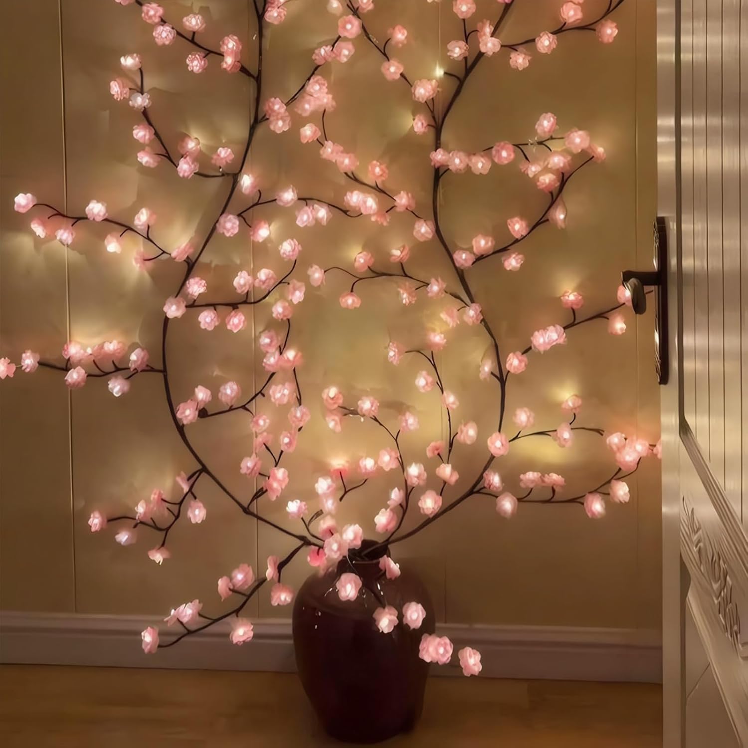 Cherry Blossom Willow Vine Twi - Home Decor Lighting Tree ulasan dan harga