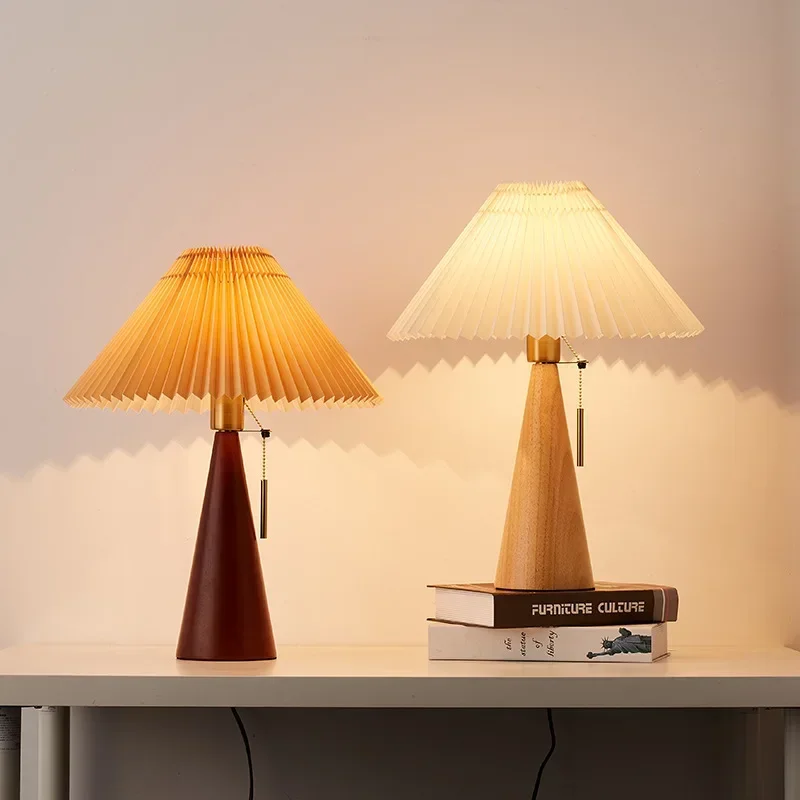 Retro Pleated Table Lamp Nordi - Decor Lighting Lamps ulasan dan harga