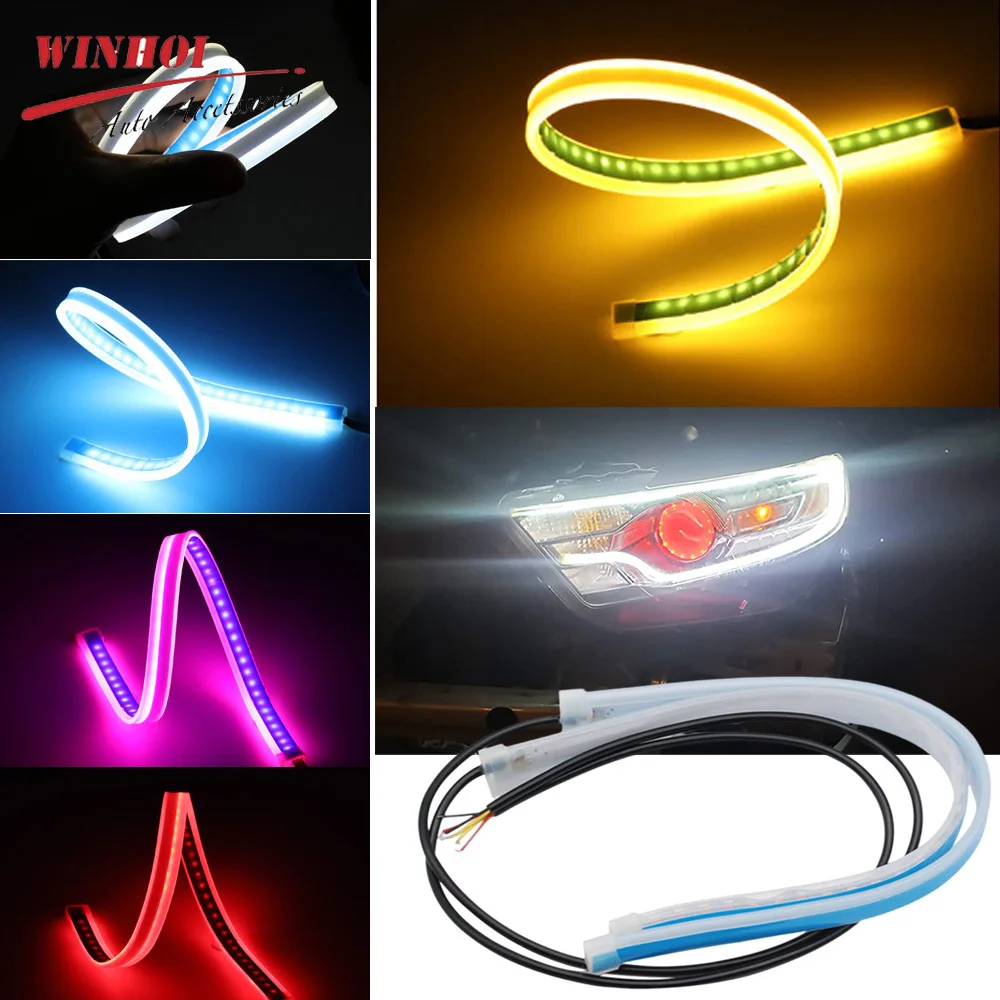 2PCS Car LED DRL Daytime Runni - Ambient Led Strip ulasan dan harga
