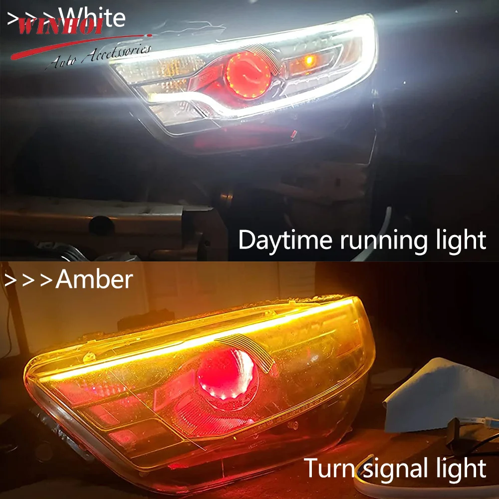 2PCS Car LED DRL Daytime Runni - Ambient Led Strip ulasan dan harga