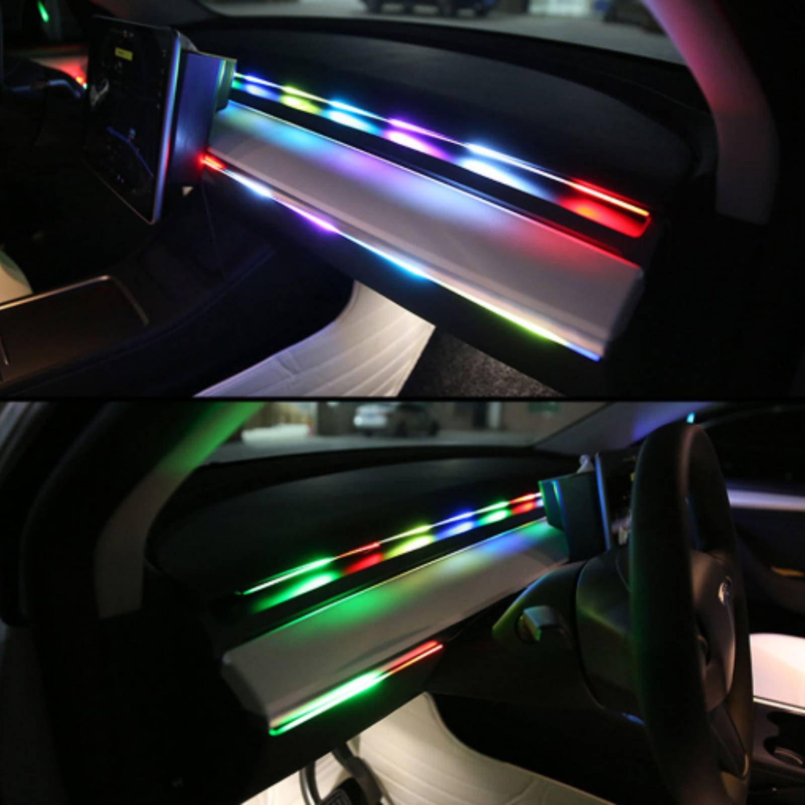 6 Pieces Acrylic Interior Car  - Ambient Led Strip ulasan dan harga