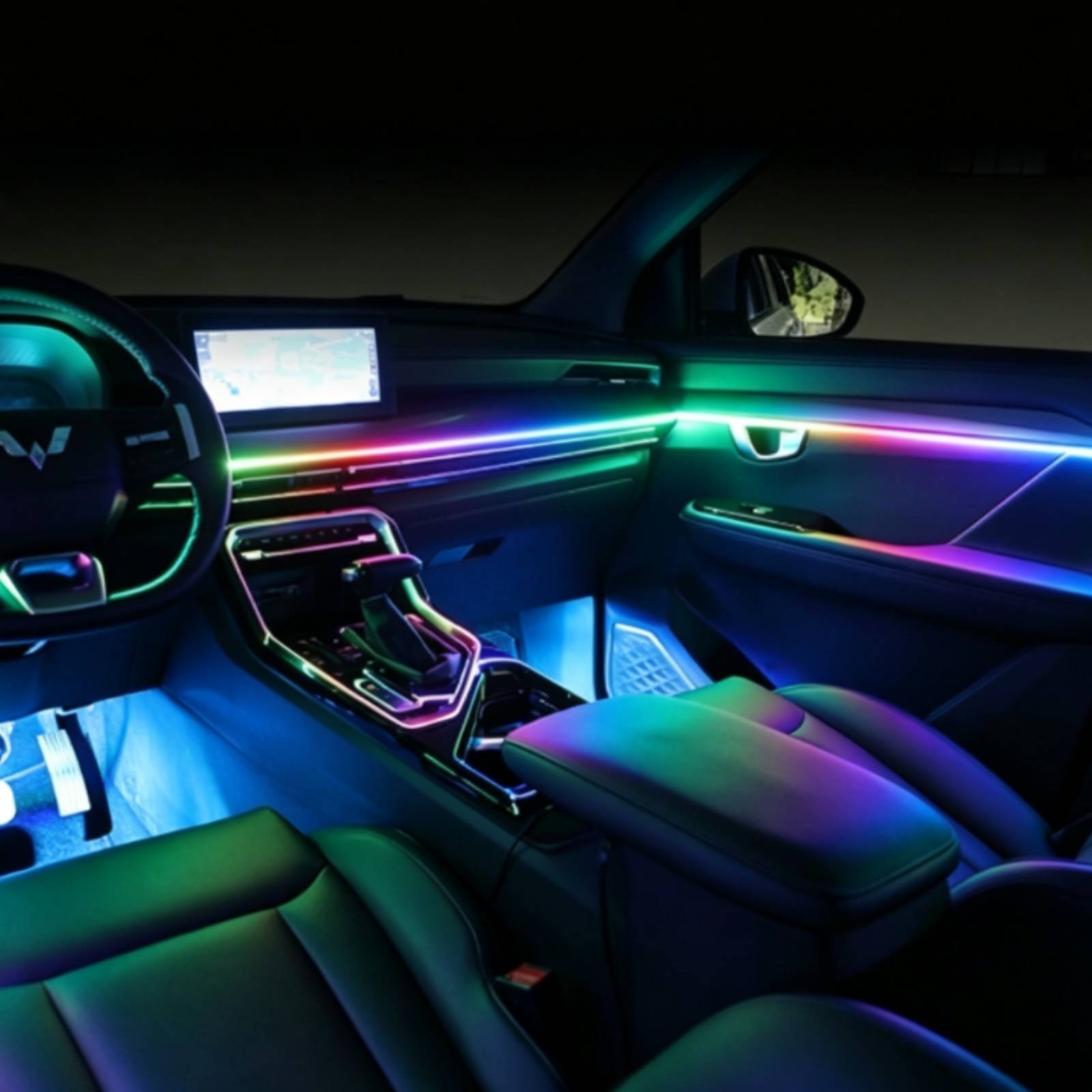 6 Pieces Acrylic Interior Car  - Ambient Led Strip ulasan dan harga