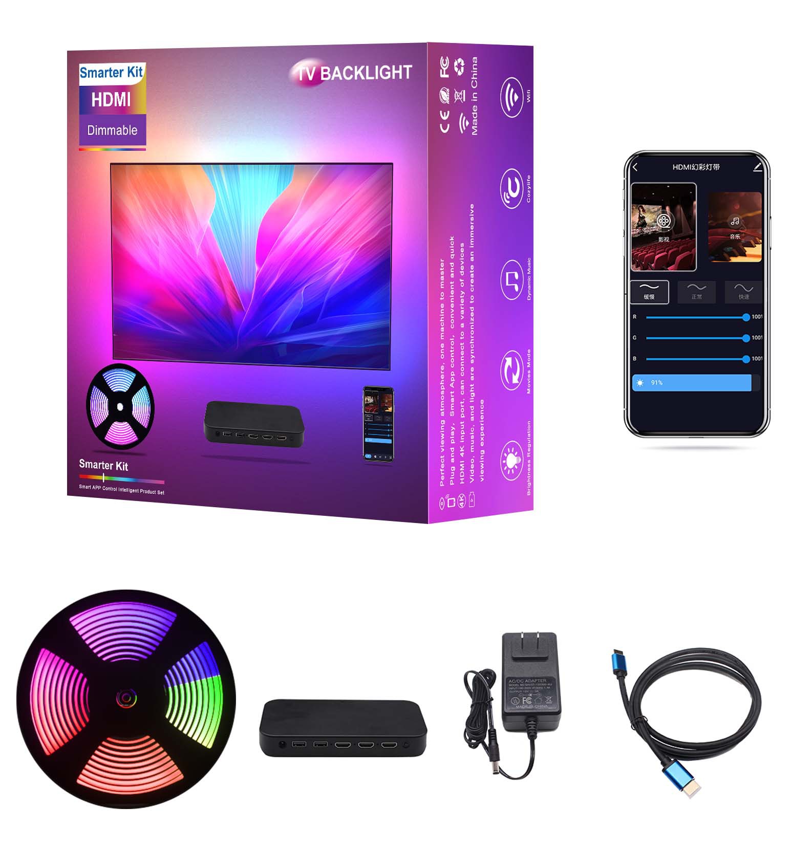 RGBIC Smart Ambient TV Light K - Ambient Led Strip ulasan dan harga